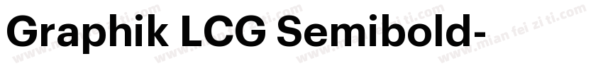 Graphik LCG Semibold字体转换